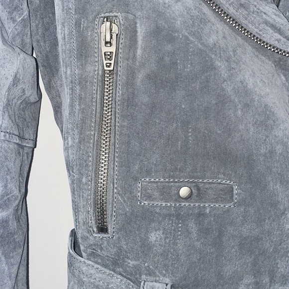 Genuine Suede Moto Jacket - Picture 4 of 9